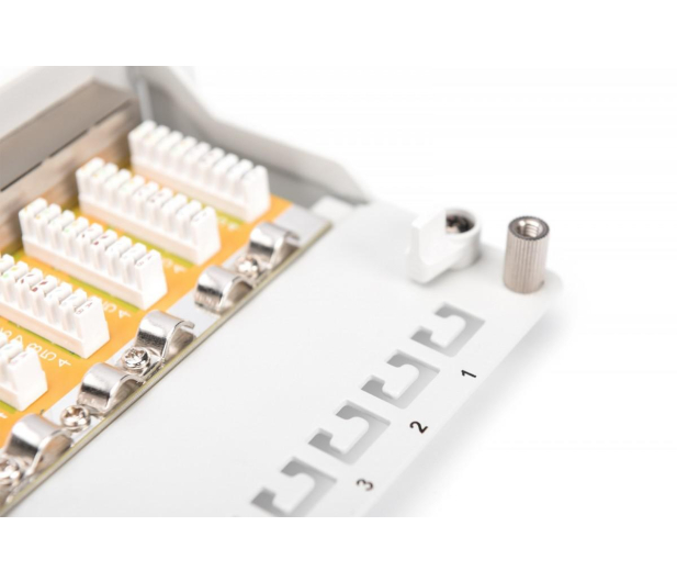 Digitus Patch panel 10 cali 12-portów RJ-45 Kat.6 ekranowany 1U komp - 1385374 - zdjęcie 4